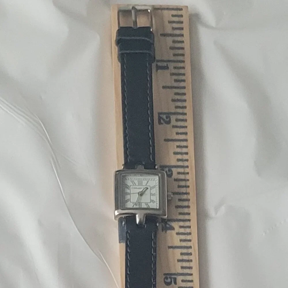 Watch Leather Wrap Band Black & Purple Coldwater Creek Ladies